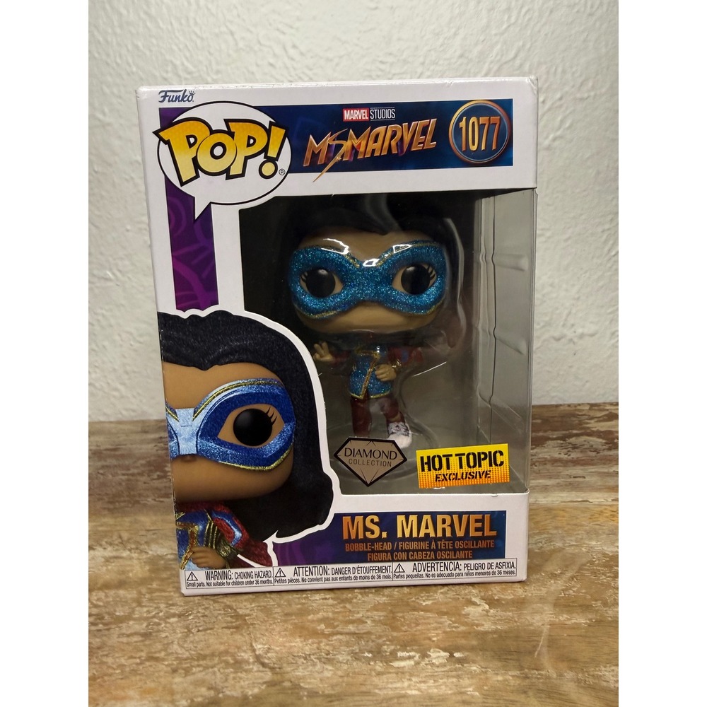 Funko Pop! Marvel Ms. Marvel Diamond Collection Hot Topic Exclusive #1077